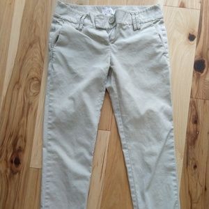 Ann taylor loft marisa ankle khaki dress pants 0